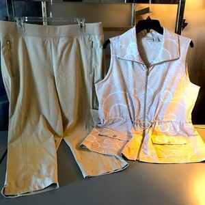 Chico’s Zip Vest & Pants